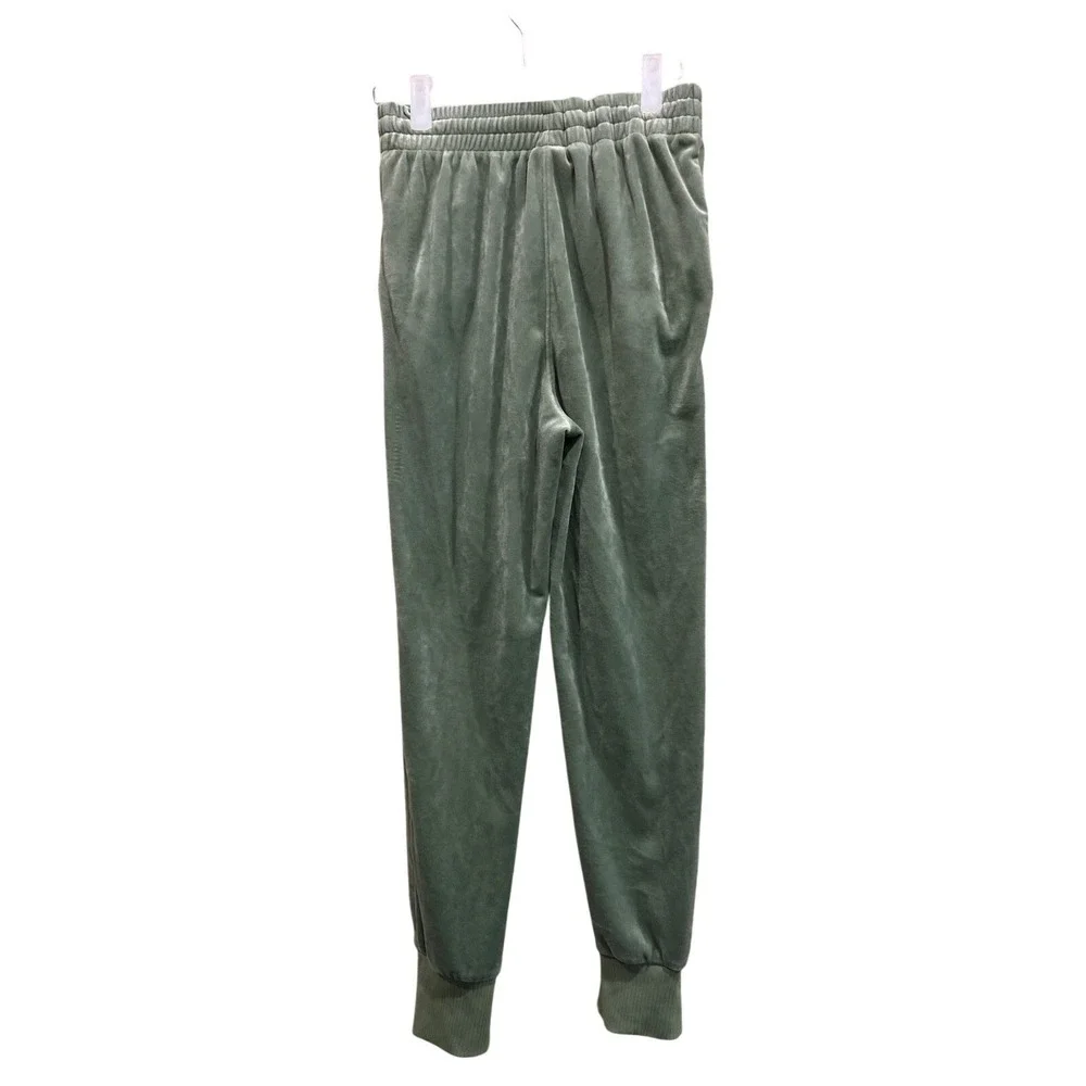 Nike Joggers Girls Large Sage Green Velour Velvet FZ5589-386 Elastic Waist‎ Soft
